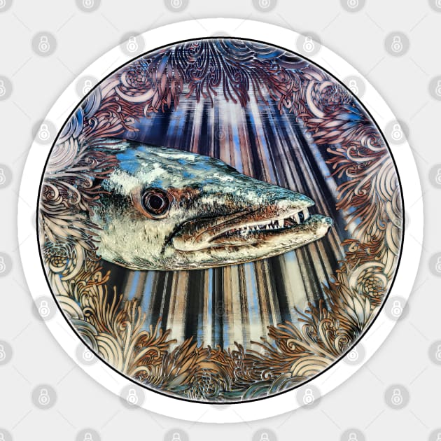 Barracuda underwater Sticker by UMF - Fwo Faces Frog